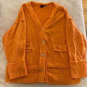Urban Outfitters Orange Cardigan